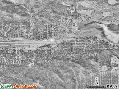 Big Bear satellite photo by USGS
