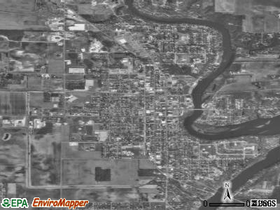 Monticello satellite photo by USGS