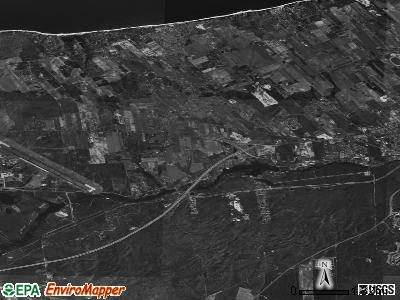 Calverton satellite photo by USGS