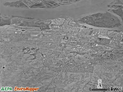 Pittsburg satellite photo by USGS
