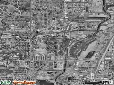 Sheridan satellite photo by USGS