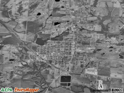 Mansfield satellite photo by USGS