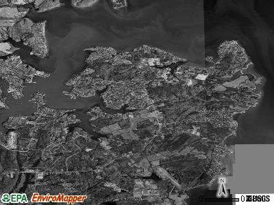 Shady Side satellite photo by USGS