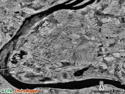 Portland satellite photo by USGS