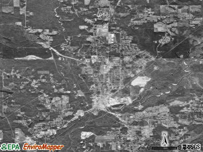 Brewton satellite photo by USGS