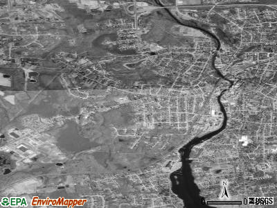 Pawcatuck satellite photo by USGS