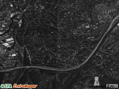 Pelham Manor satellite photo by USGS