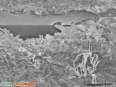 Big Bear Lake satellite photo by USGS