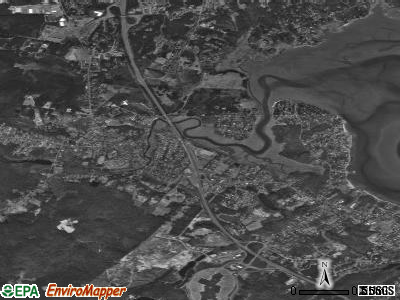 Kingston satellite photo by USGS