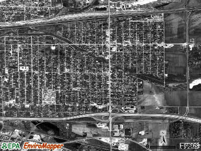 Washington Park satellite photo by USGS