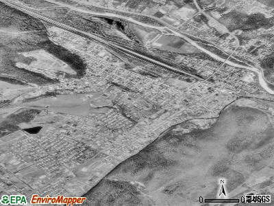 Keyser satellite photo by USGS