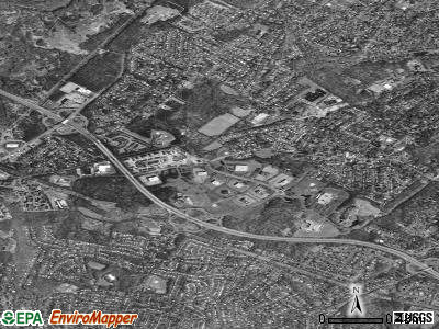 Roseland satellite photo by USGS