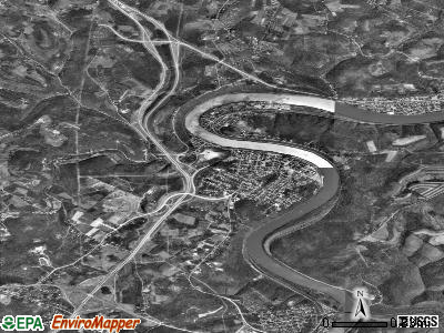 California satellite photo by USGS
