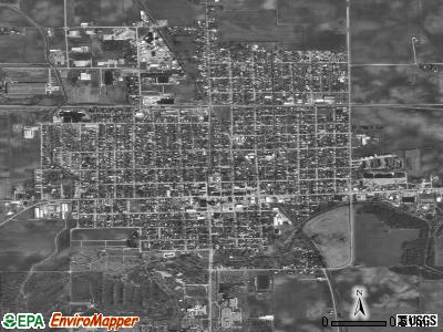 Worland satellite photo by USGS