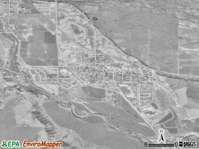 Carbondale satellite photo by USGS