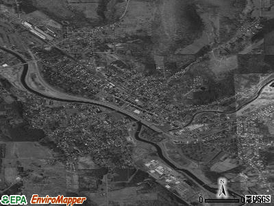 Wellsville satellite photo by USGS