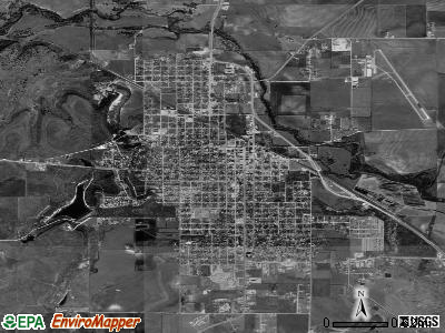 Coleman satellite photo by USGS
