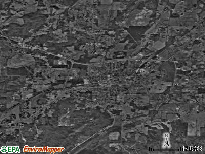 Piedmont satellite photo by USGS
