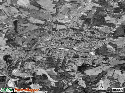 Brush satellite photo by USGS