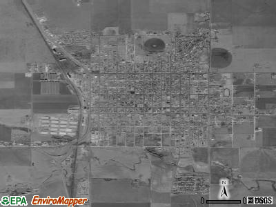 Tulia satellite photo by USGS
