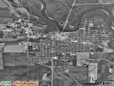 Vinton satellite photo by USGS