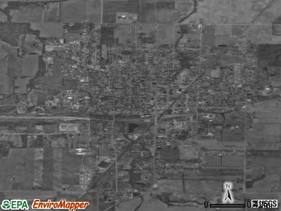 Crestline satellite photo by USGS