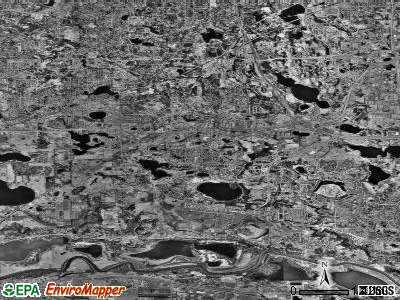 Eden Prairie satellite photo by USGS