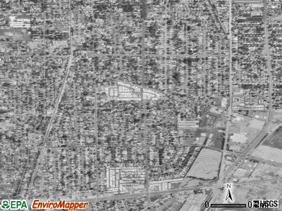 Mayflower Village satellite photo by USGS