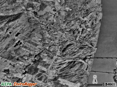 Highland satellite photo by USGS