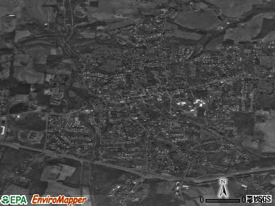 St. Clairsville satellite photo by USGS