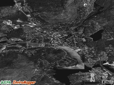 Saranac Lake satellite photo by USGS