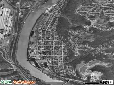 Glassport satellite photo by USGS