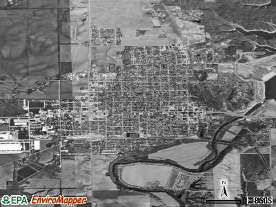 Shelbyville satellite photo by USGS