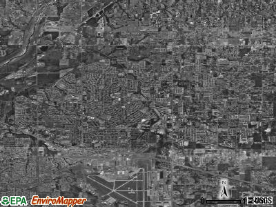 Midwest City satellite photo by USGS
