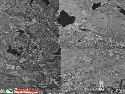 Wayne satellite photo by USGS