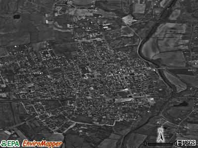 Greenfield satellite photo by USGS
