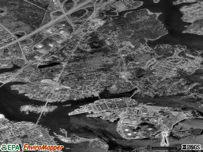 Kittery satellite photo by USGS