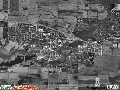 Mahomet satellite photo by USGS