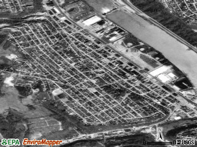 Charleroi satellite photo by USGS