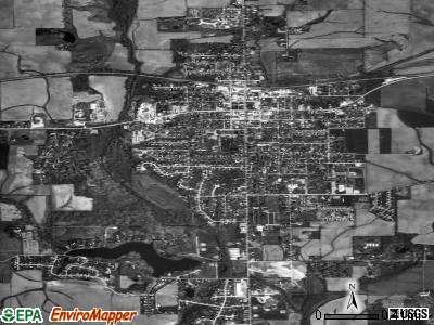 Eureka satellite photo by USGS