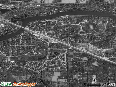 Fox River Grove satellite photo by USGS