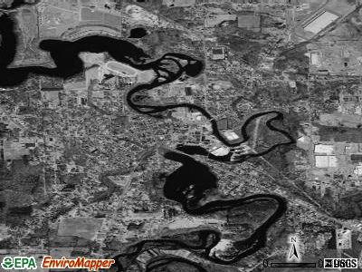 Allegan satellite photo by USGS