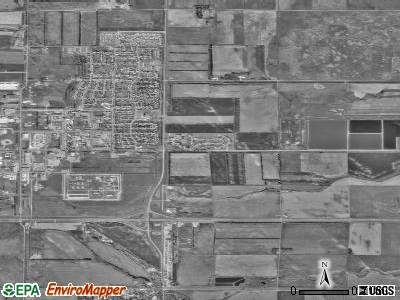Grand Forks AFB satellite photo by USGS