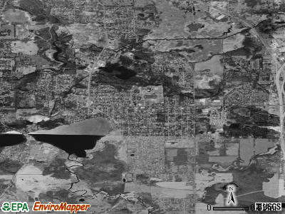 Vandercook Lake satellite photo by USGS