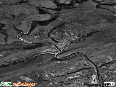 Jim Thorpe satellite photo by USGS