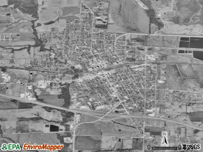 Brookfield satellite photo by USGS
