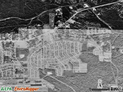 Monticello satellite photo by USGS