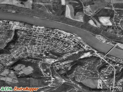 Monongahela satellite photo by USGS