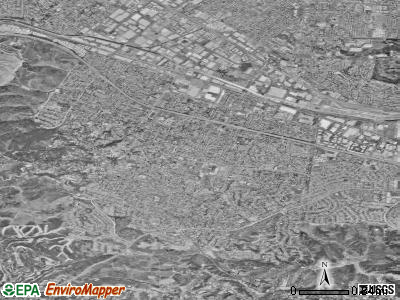 Hacienda Heights satellite photo by USGS