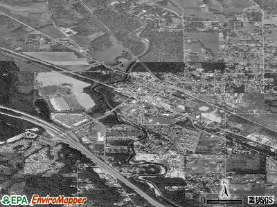 North Bend satellite photo by USGS